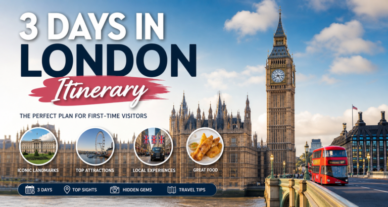 3 days in london itinerary