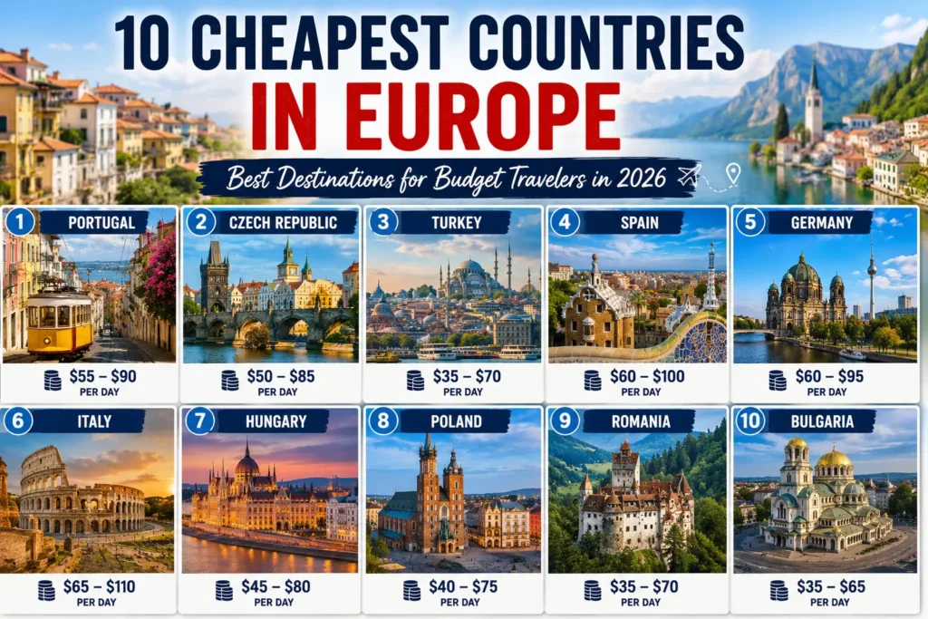 Cheapest countries in europe 2026 best desitinations