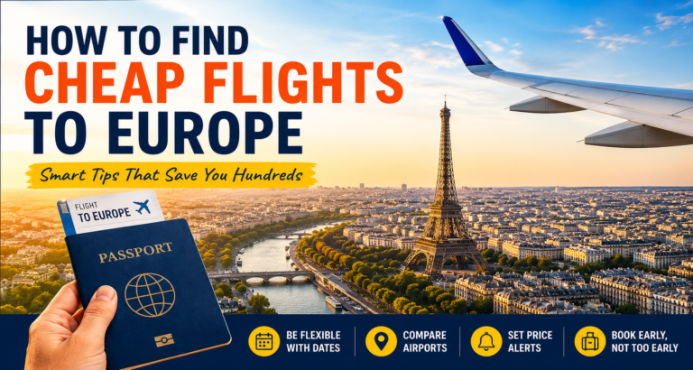 how to find cheap flights to europe